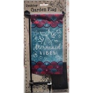 Floral Desktop Mini Flag Stand Display